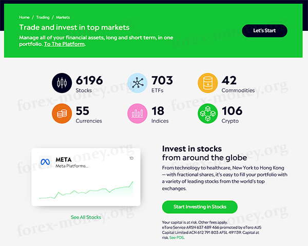Брокер eToro